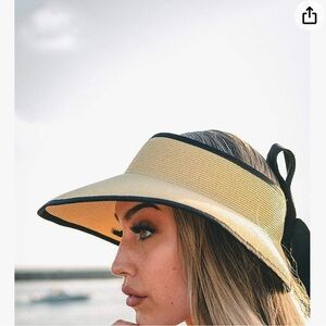 Pineapple&Star Vienna Visor Women’s Summer Sun Straw